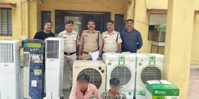 गोदाम में हुई चोरी का खुलासा 02 आरोपी गिरफ्तार, ₹60 हजार का चोरी गया मशरूका बरामद-डेढ़ वर्ष में 158 इनामी अपराधी एवं 2564 स्थायी वारंटी गिरफ्तार